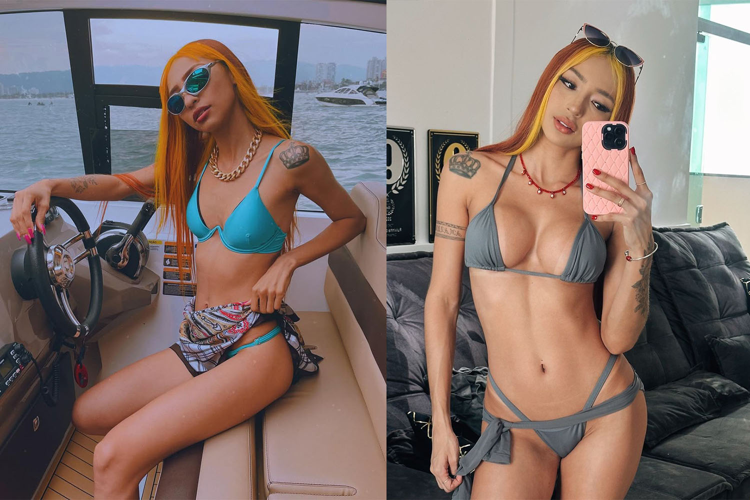 O incrível antes e depois da influenciadora Ruivinha de Marte