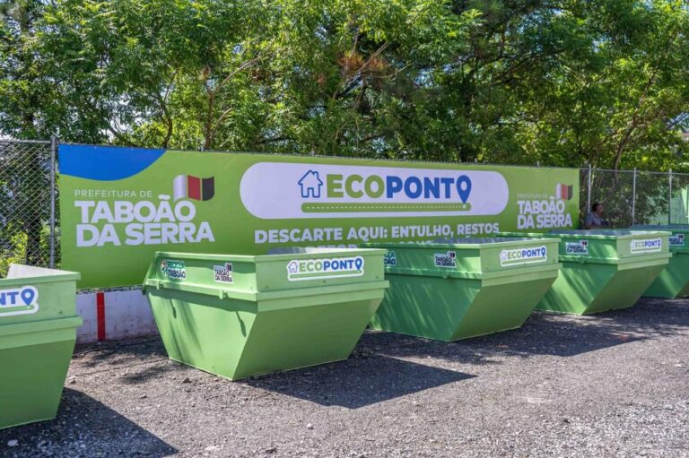 Para combater descarte irregular de entulho, governo Aprígio inaugura primeiro Ecoponto de Taboão