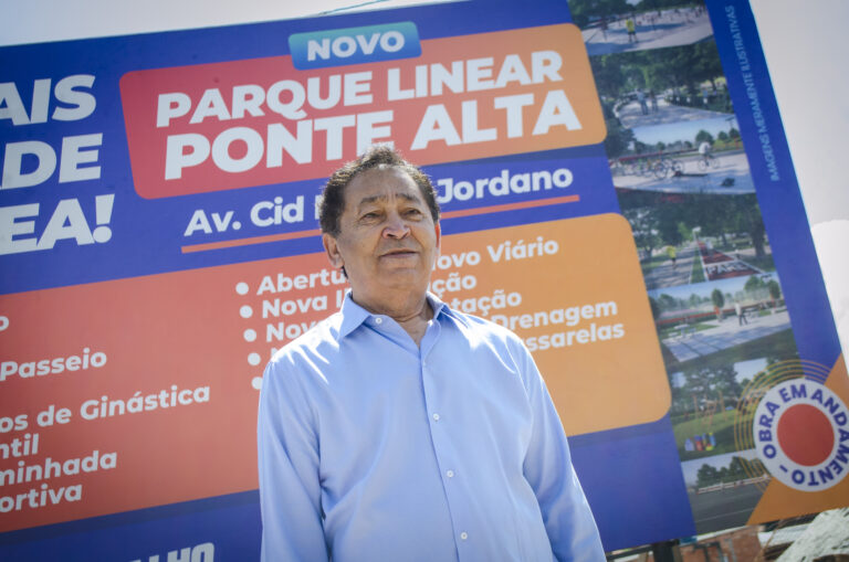 Prefeito Aprígio visita obras do Parque Linear no Ponte Alta e apresenta projeto grandioso para a região