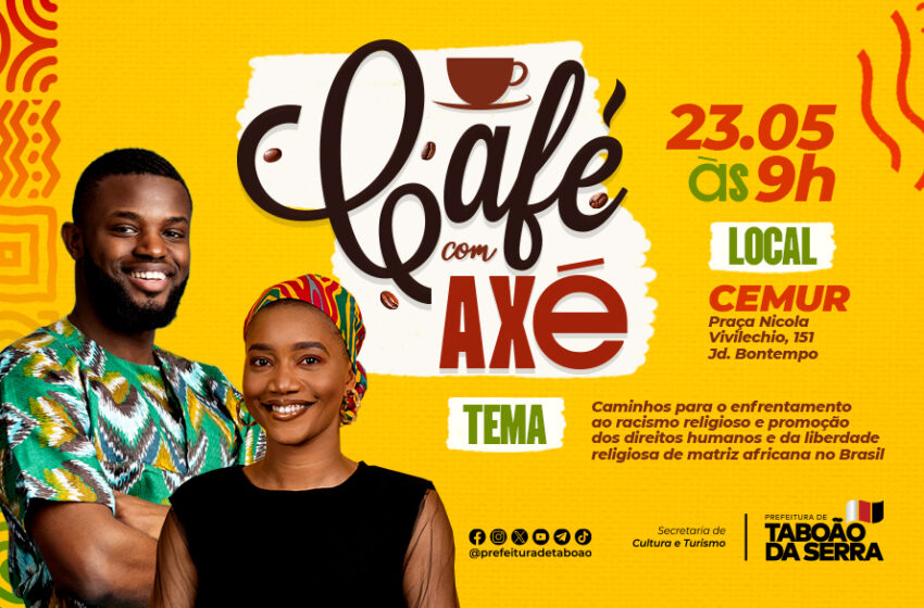  Cemur recebe encontro Café com Axé na quinta-feira, 23 de maio