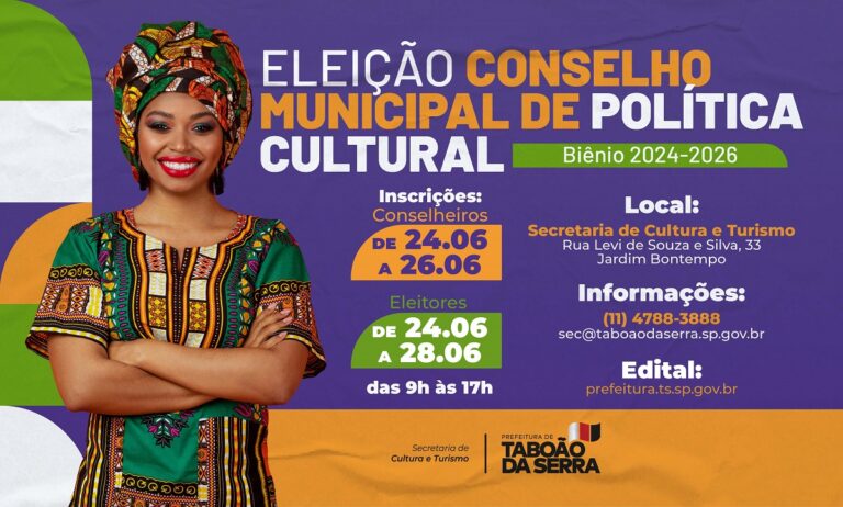 Governo Aprígio abre inscrições para eleição do Conselho Municipal de Política Cultural